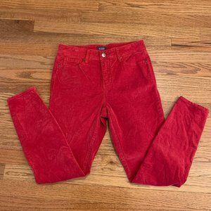 NYDJ Ami Skinny Jeans Red Velvet Size 6
